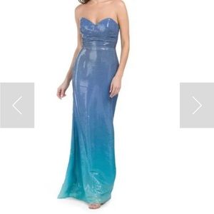 Rene Ruiz Blue Mermaid Dress size 10